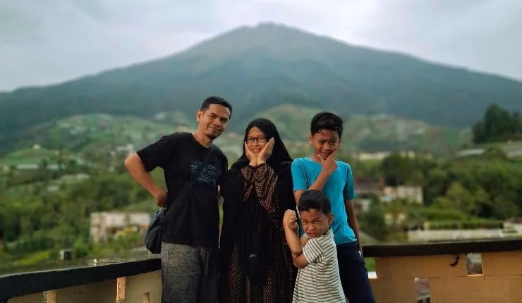 background gunung sumbing
